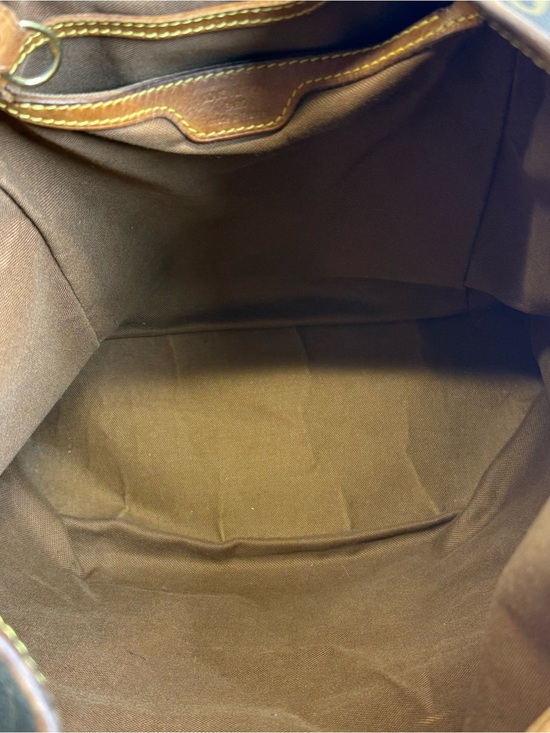 Louis Vuitton LV BackPack Bag Montsouris MM Brown Monogram Tan READ main image 4